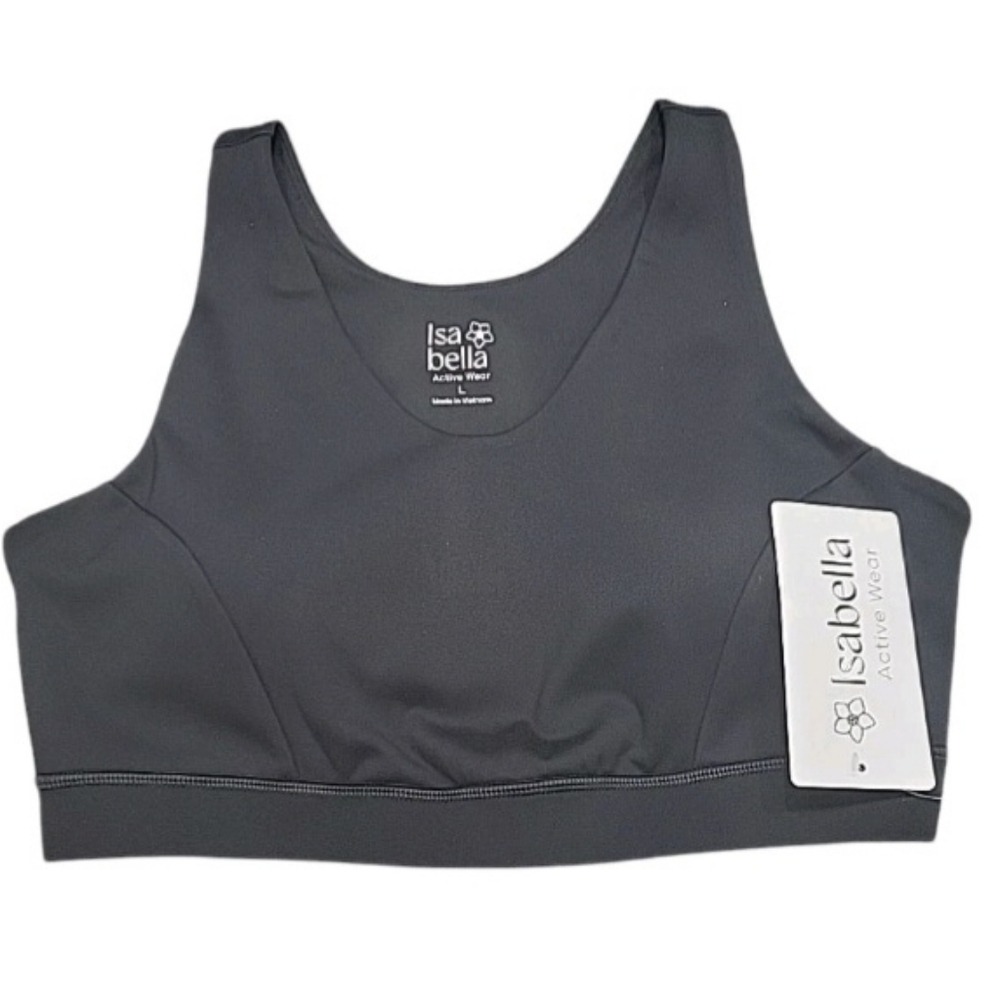 Isabella Active Wear Amore Knit Soft V Neck Sports Bra Women's Size 2x Brand New